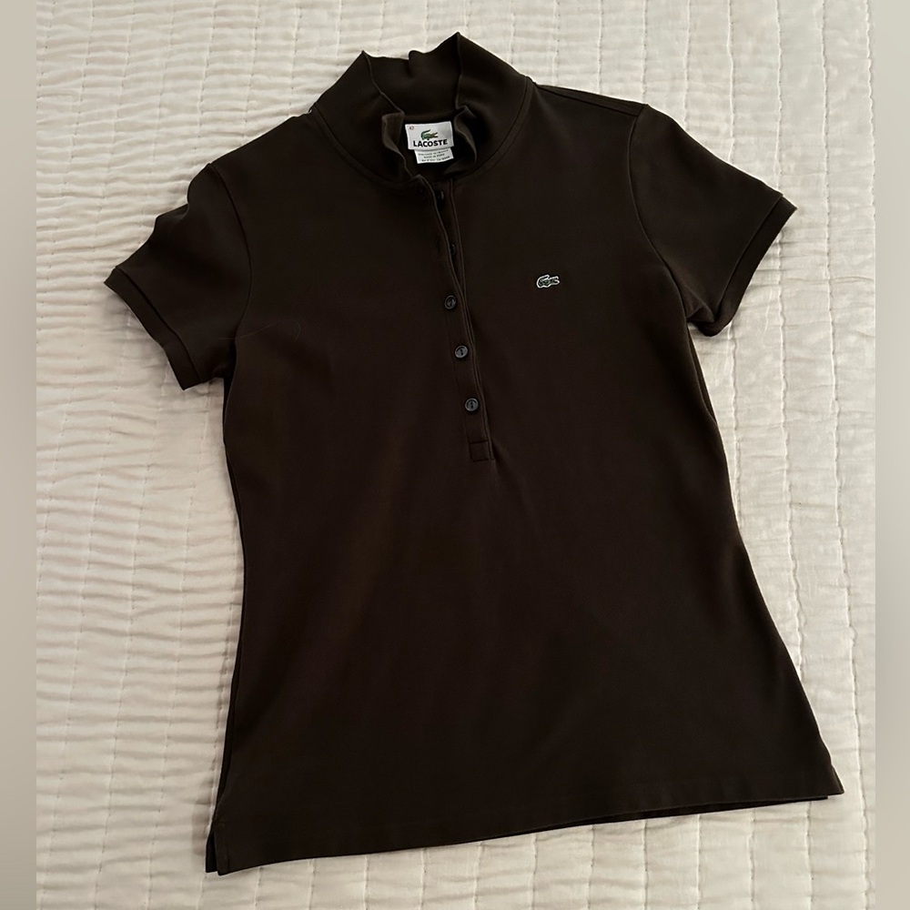 Women’s Lacoste polo shirt in Olive